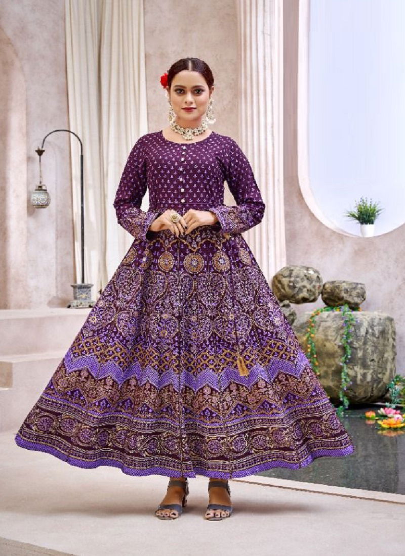 Poonam Indian Culture Printed Ethnic Wear Wholesale Anarkali Catalog
